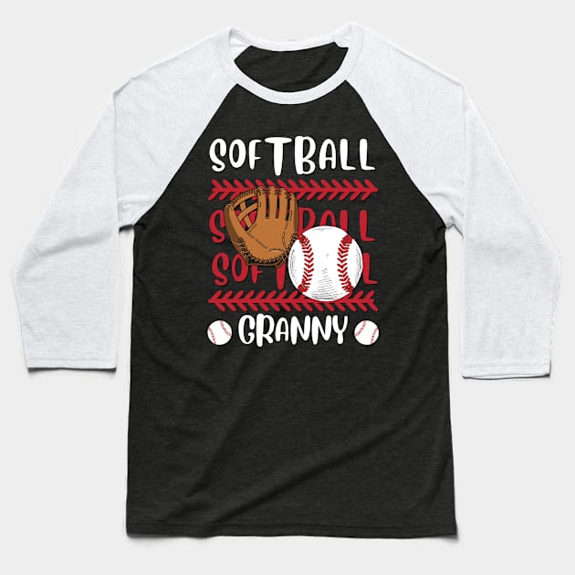 My Favorite Softball Player Calls Me Granny Gift for Softball Grandma Grandmother Baseball T-Shirt by BoogieCreates